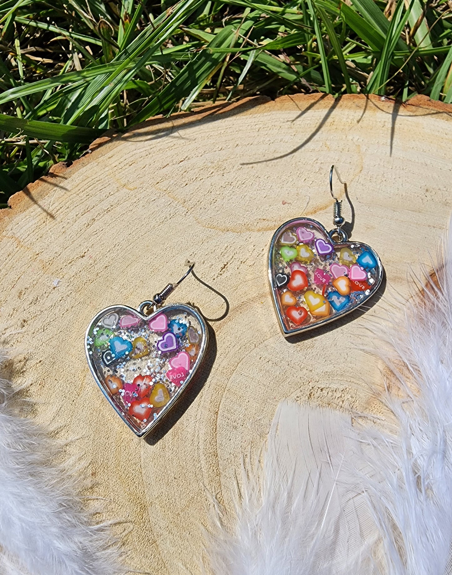 Resin and Metal Hearts