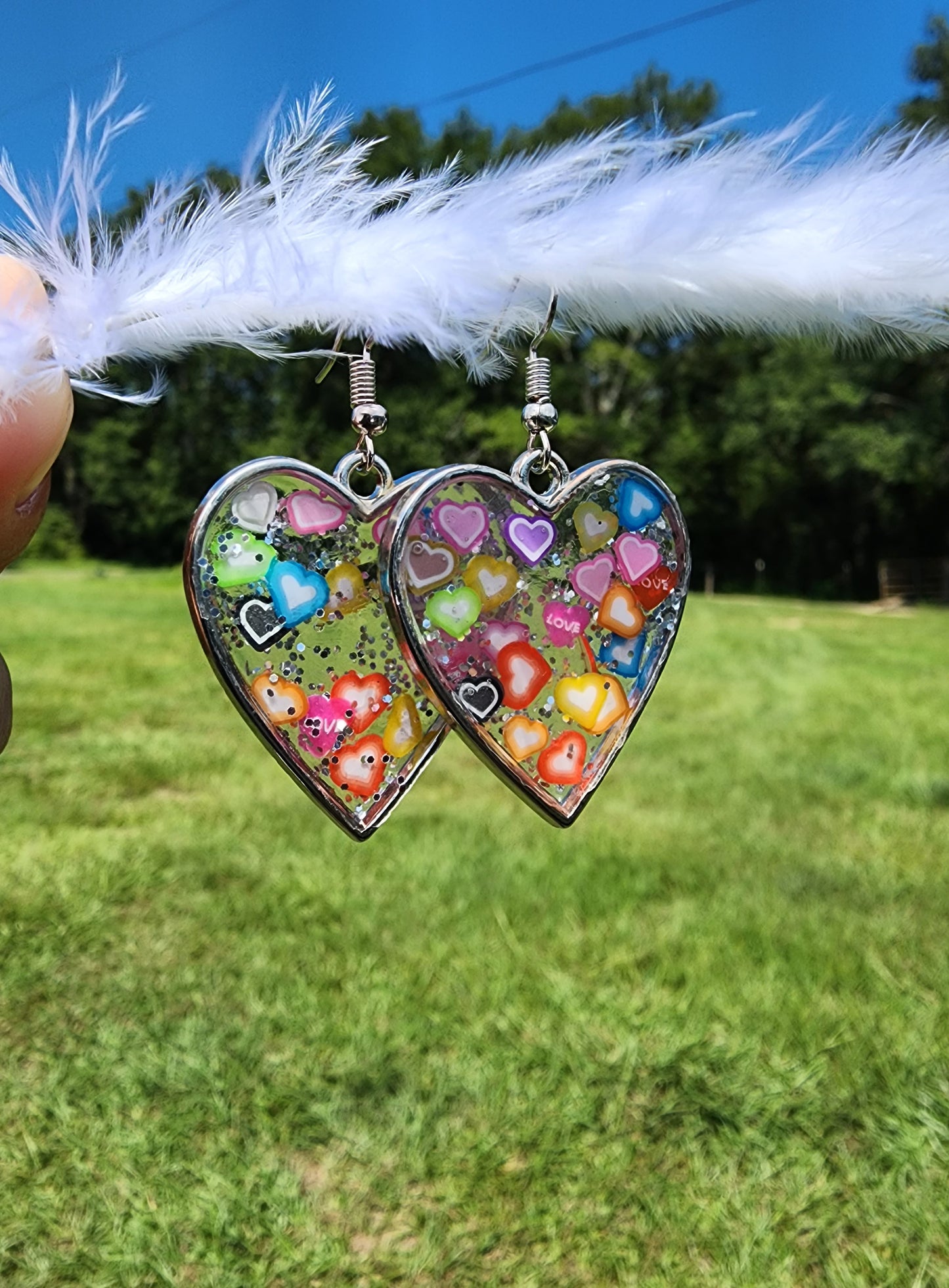 Resin and Metal Hearts
